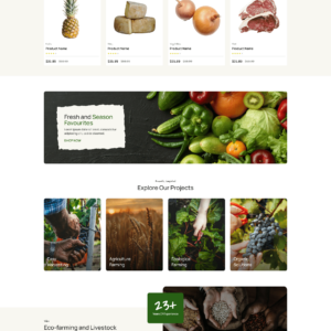 Elementor Green Farm WordPress Theme