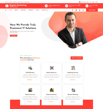 Marketing agency WordPress Theme