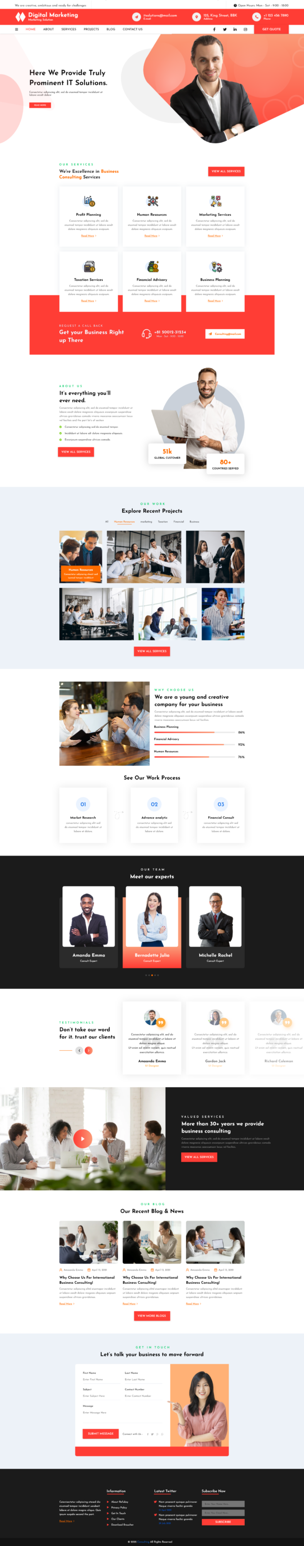 Marketing agency WordPress Theme