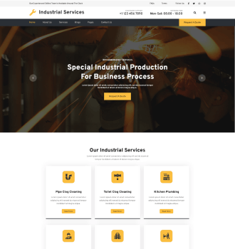 Industrial Services WordPress Theme