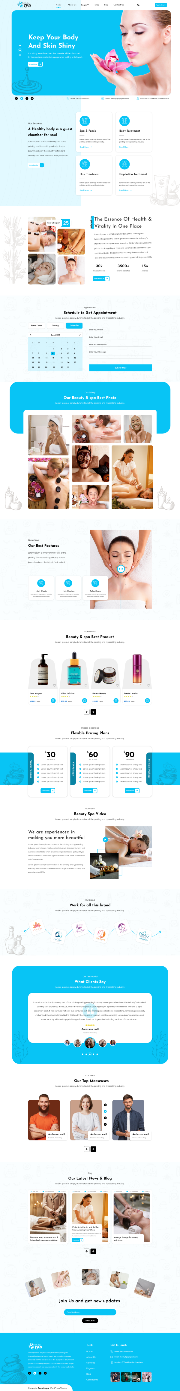 Spa WordPress Theme