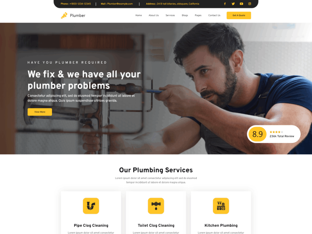 Contractor WordPress Theme