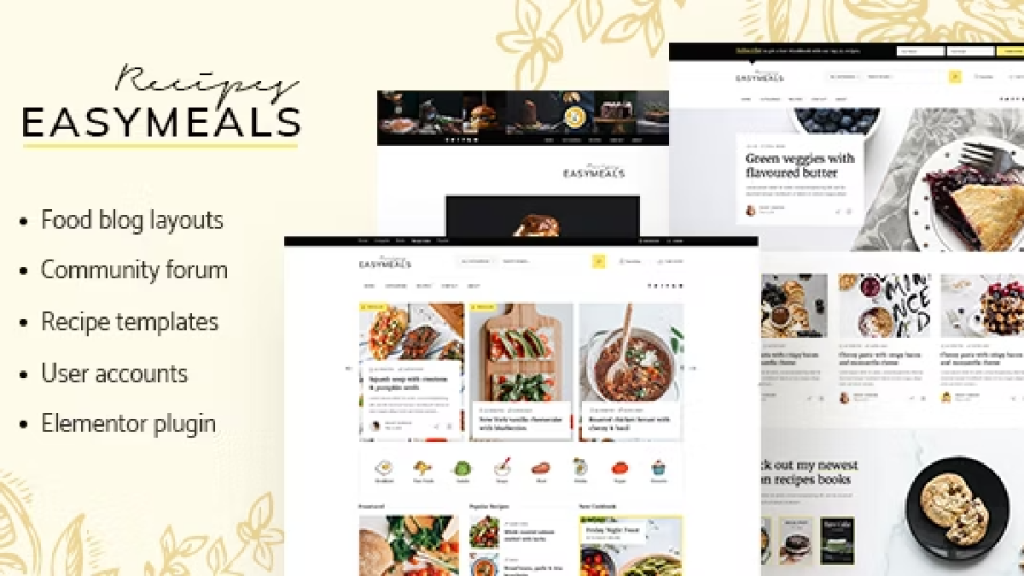 easymeals wordpress theme