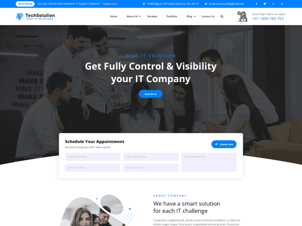 IT Solutions WordPress Theme​