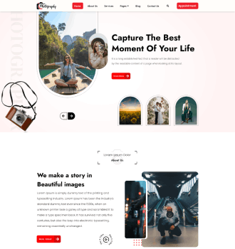 Photographer Studio WordPress Theme