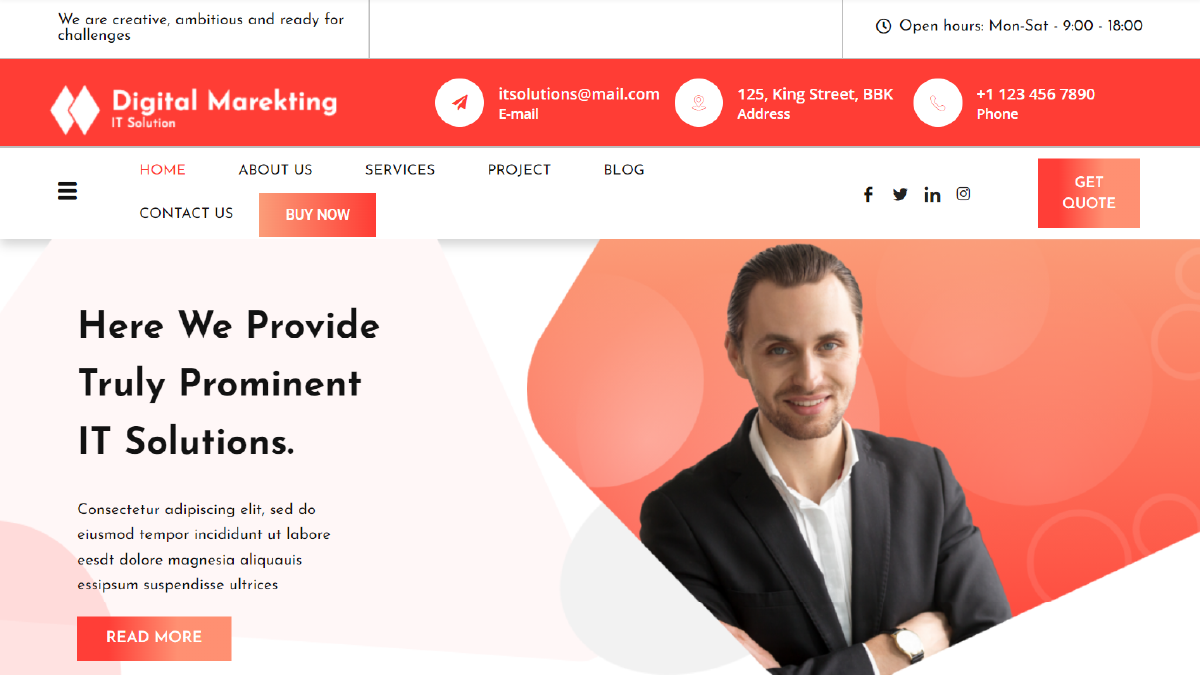 marketing agency wordpress theme