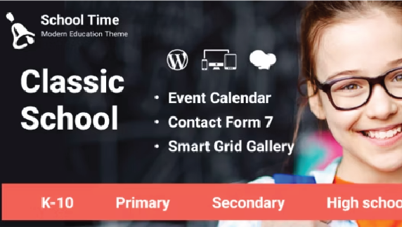 school time wordpress theme