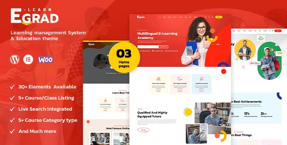 Egrad Education WordPress Theme