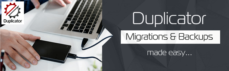 duplicator wordpress plugin