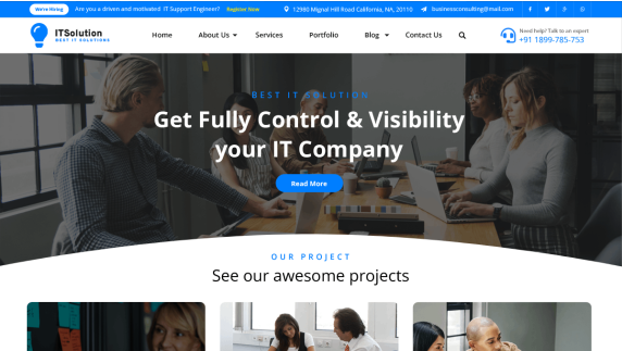 free it solutions wordpress theme