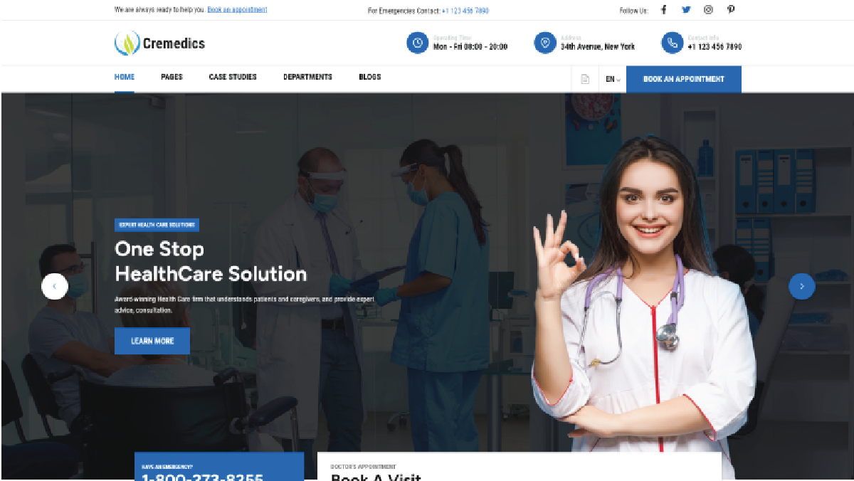 healthcare wordpress theme 1