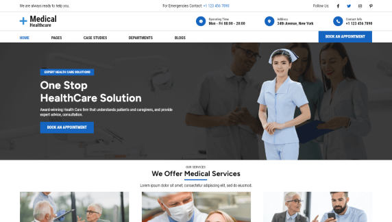 free medical wordpress theme