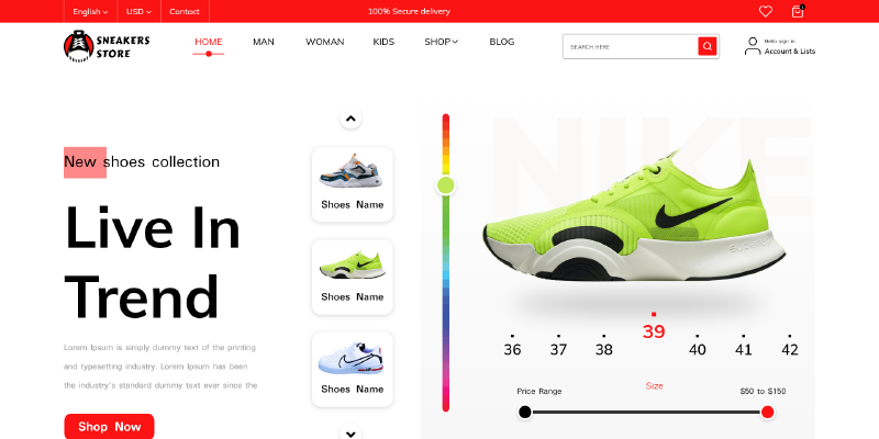 shoe-store-wordpress-theme