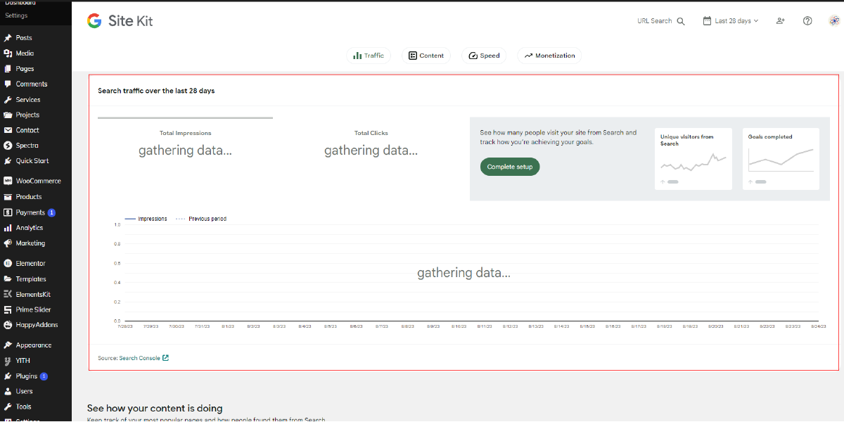 access google analytics data in wordpress