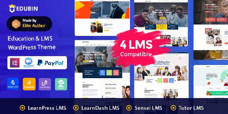 edubin education lms wordpress theme