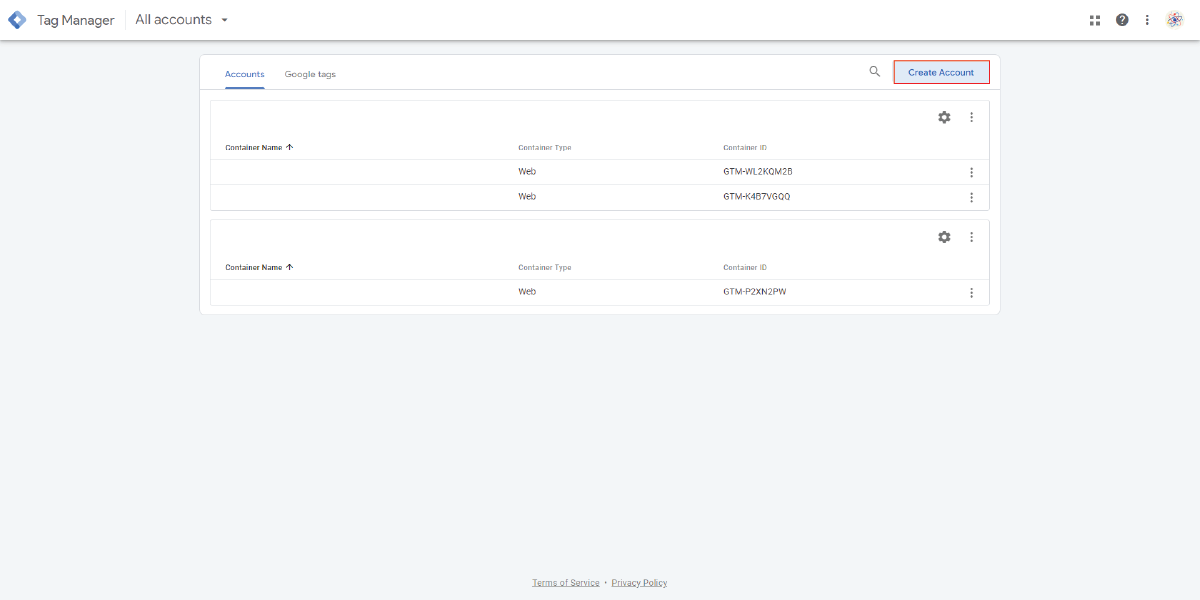 create-google-tag-manager-account