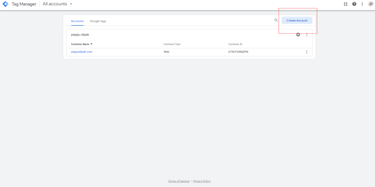 create-google-tag-manager-account
