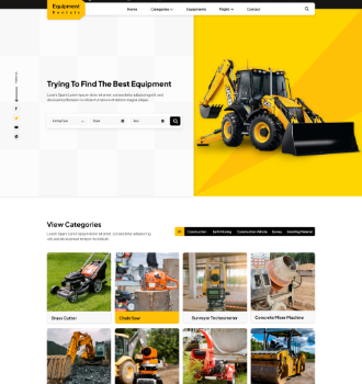 Equipment Rental WordPress Theme