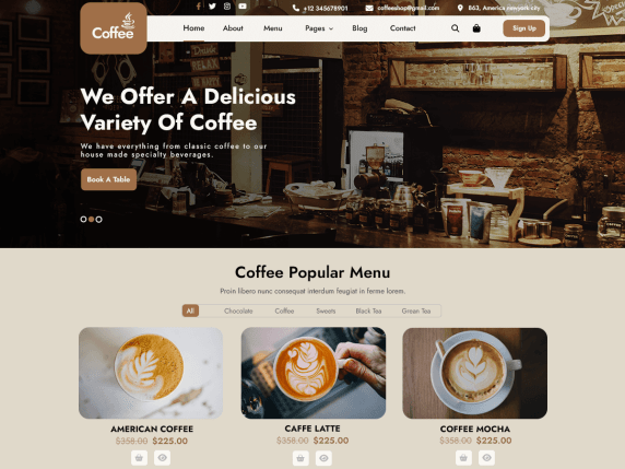 free-cafe-wordpress-theme