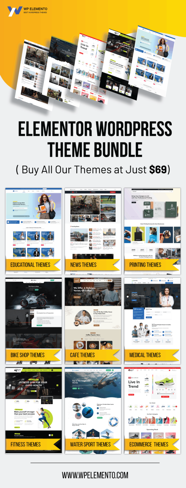 New Elementor WordPress Theme Bundle