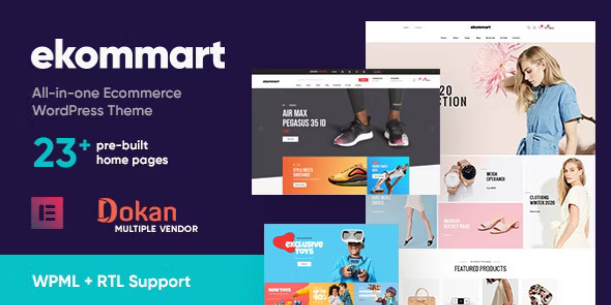 ekommart allinone ecommerce wordpress theme