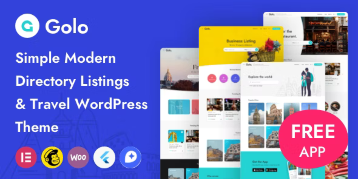 golo directory listing travel wordpress theme