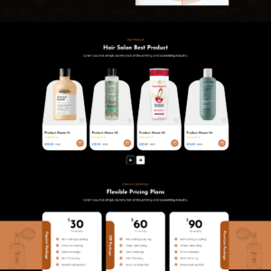 hair salon wordpress theme
