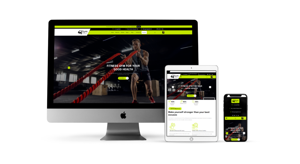 gym fitness wordpress theme