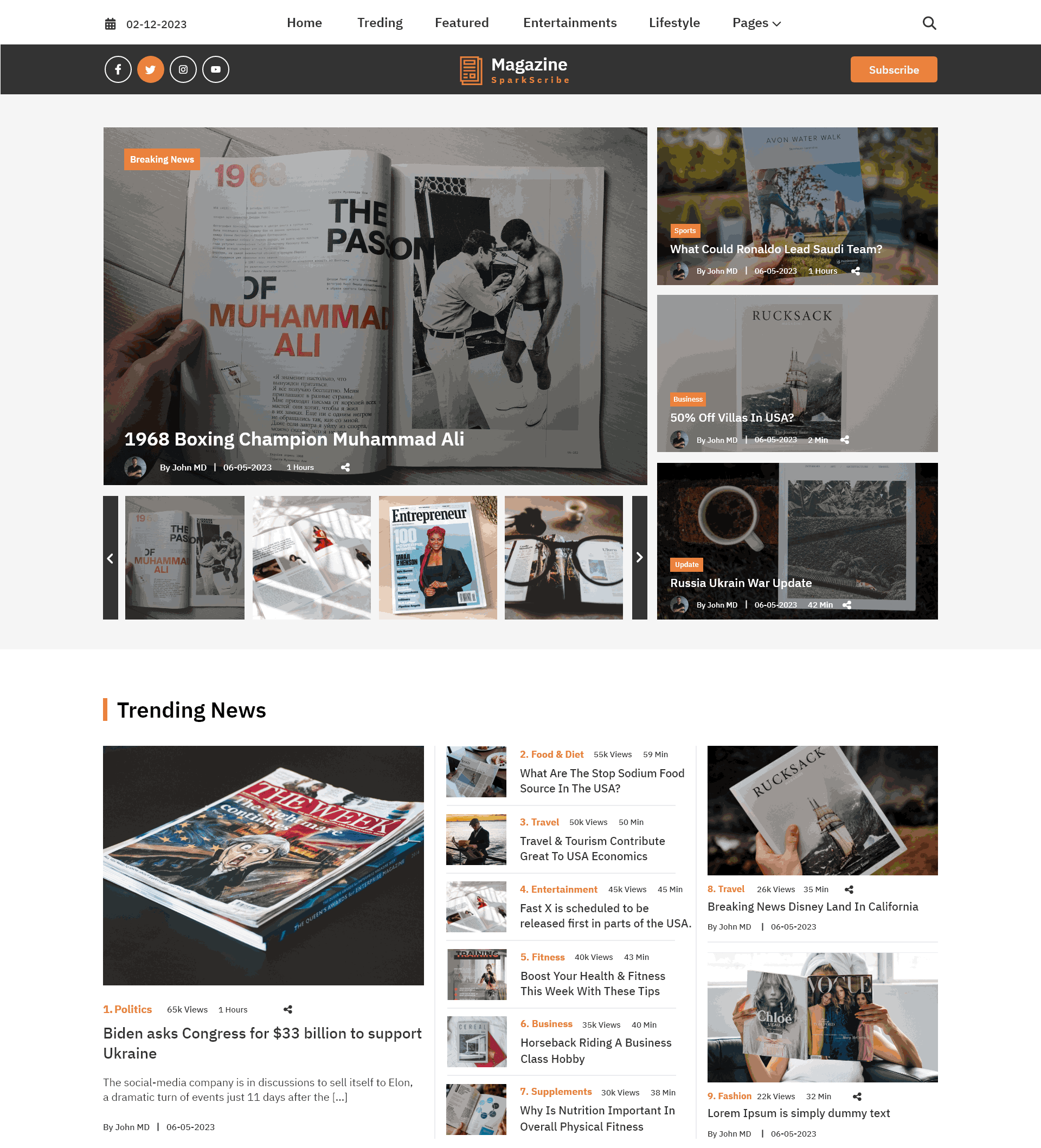 Magazine WordPress Theme