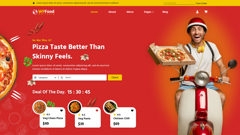 Food Delivery wordpress theme