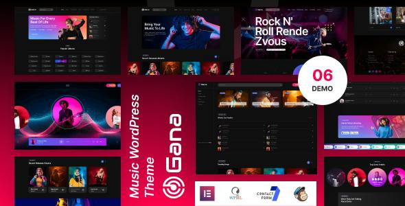 Gana Music and Event WordPress Theme By Gramentheme