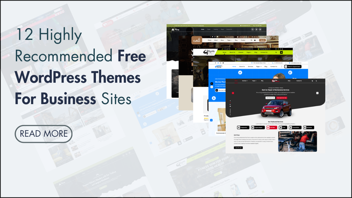 12 Highly Recommended Free WordPress Themes For Business Sites