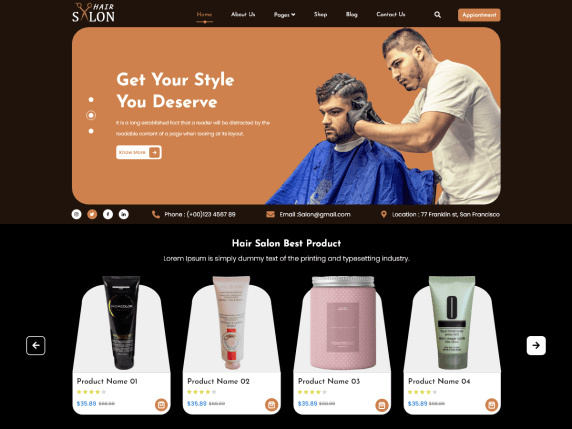 free-hairs-salon-wordpress-theme