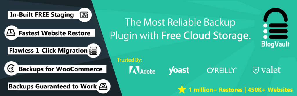 BlogVault WordPress Backup Plugin