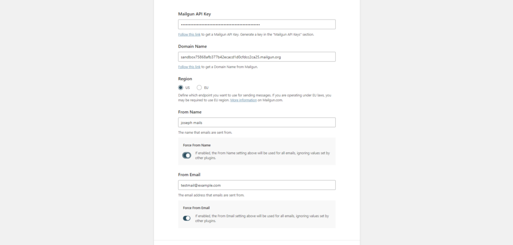 configure smtp mailer settings