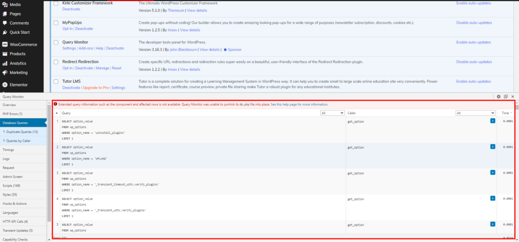 data base queries