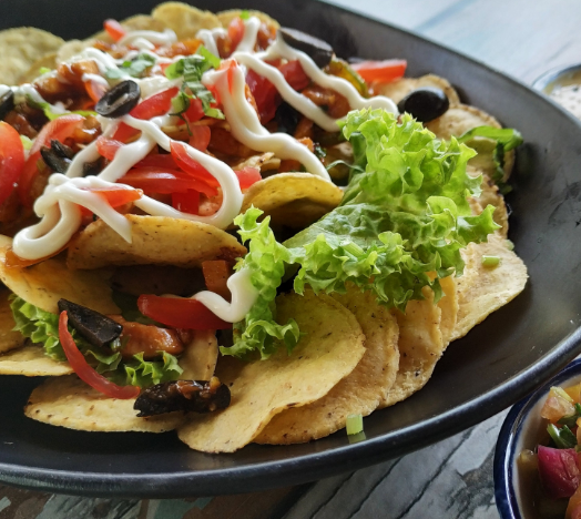 Crunchy Chips Pizza With Creamy Meyo